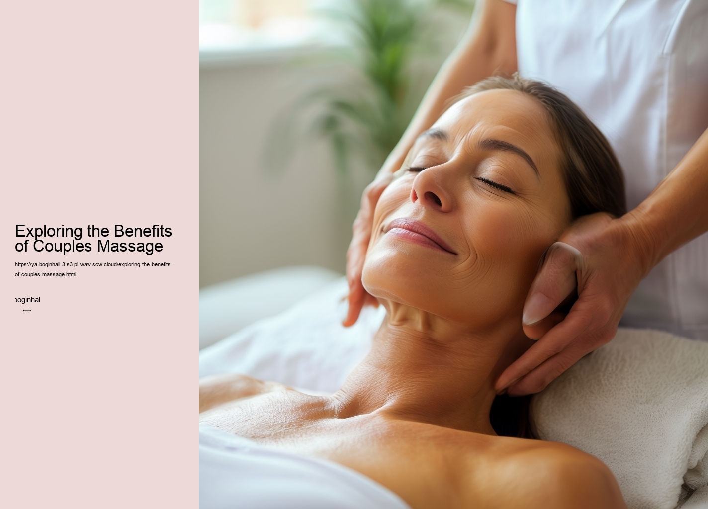 Exploring the Benefits of Couples Massage